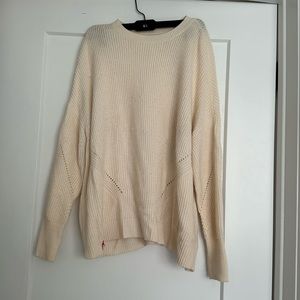 Alice & Olivia cream wool blend sweater